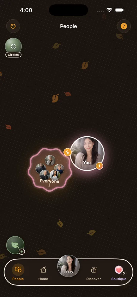 A person's constellation on iPhone